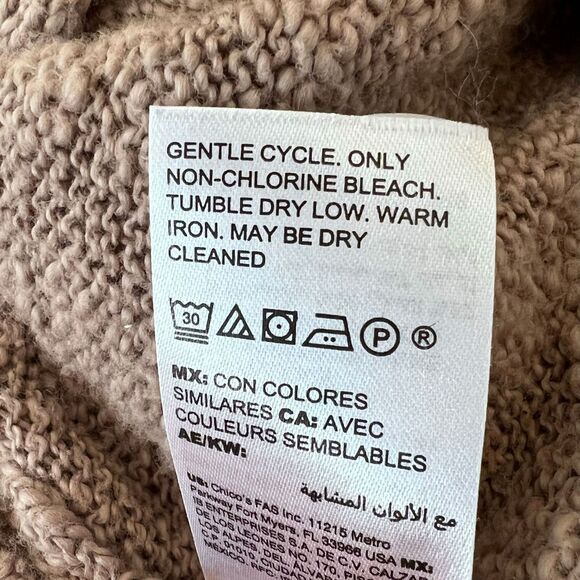 Chico's Women's Gold Sequin Open Cardigan Sweater Sz Medium - Picture 7 of 7